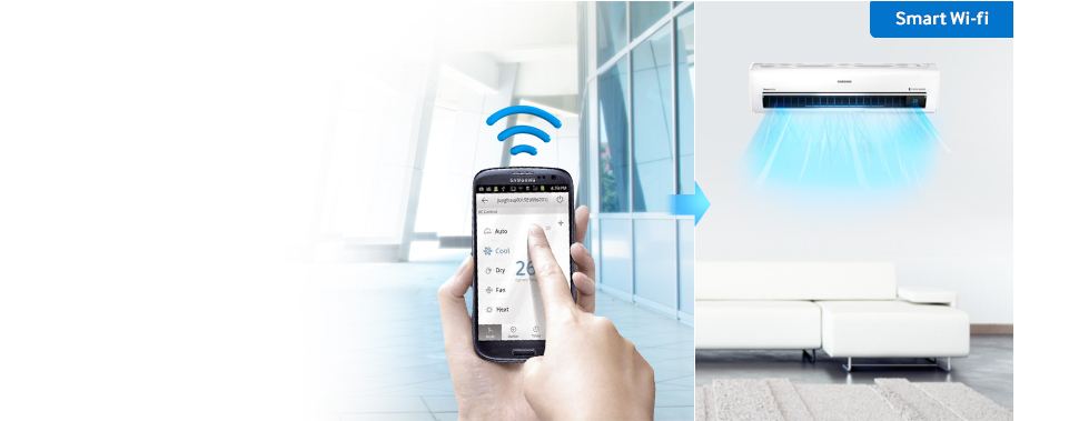 Samsung Smart värmepump med Wifi
