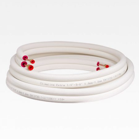 Färdigflänsade Twinrör - 3m - 1/4" - 3/8"