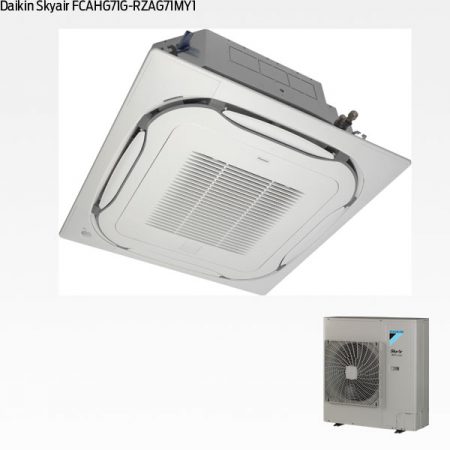 Daikin FCAHG71G rundblåsande kassett med utedel RZAG71MY1