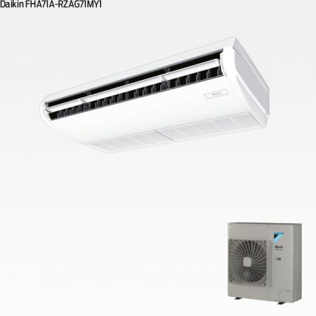Daikin FHA71A + RZAG71MY1 SkyAir takhängd enhet med Alpha utedel