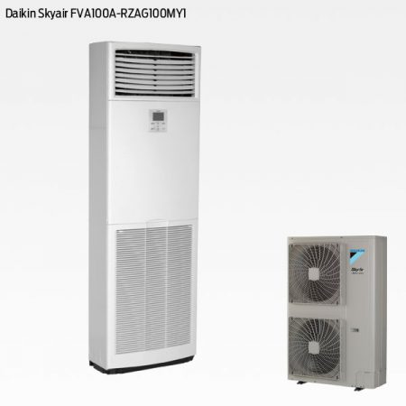 Daikin SkyAir FVA100A golvstående innedel med RZAG100MY1 utedel