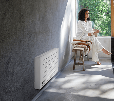 Daikin Perfera XTH golvmodell installerad i uterum