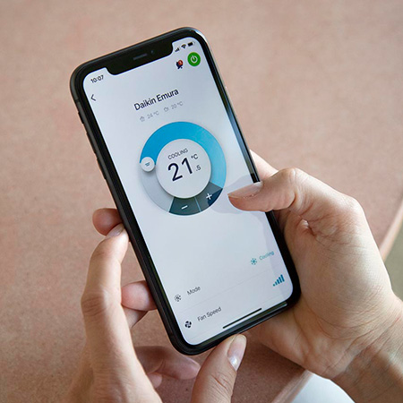 Med Onecta kan du styra Daikin Stylish var ifrån som helst