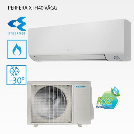 Daikin Perfera XTH 40 väggmodell med Nepura+ utomhusdel